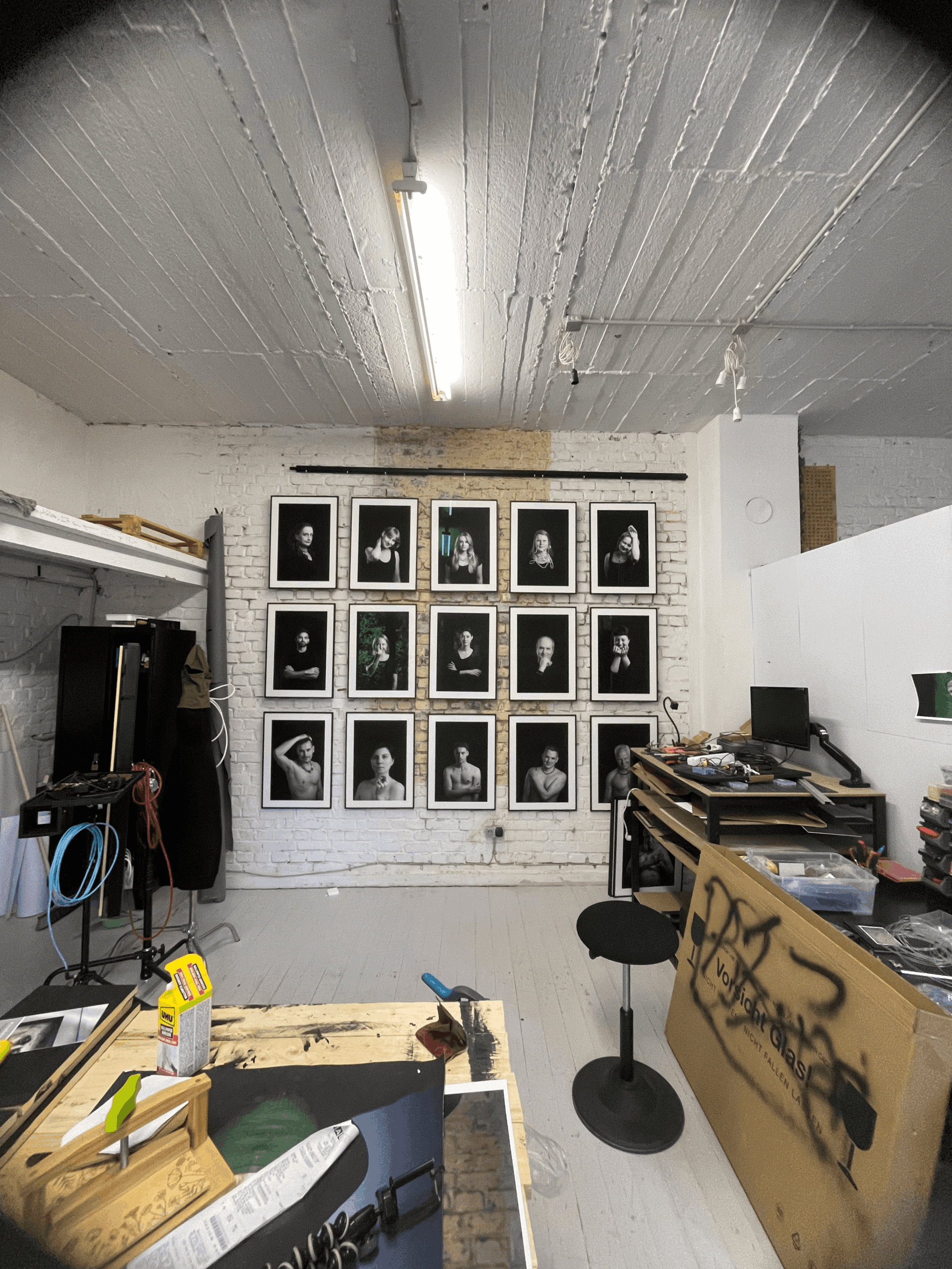 Mein Atelier in einem Hinterhof in Düsseldorf